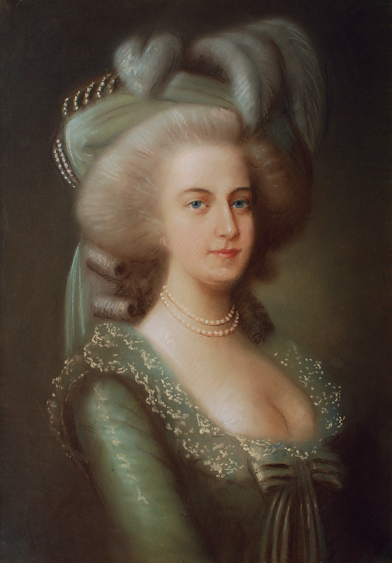 Portrait einer Dame im Stil des 18. Jahrhunderts