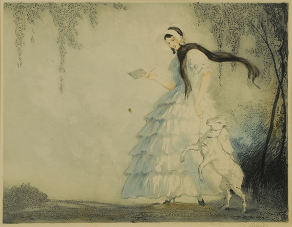 Young woman with a goat