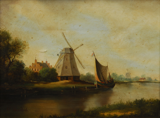 Dutch river landscape