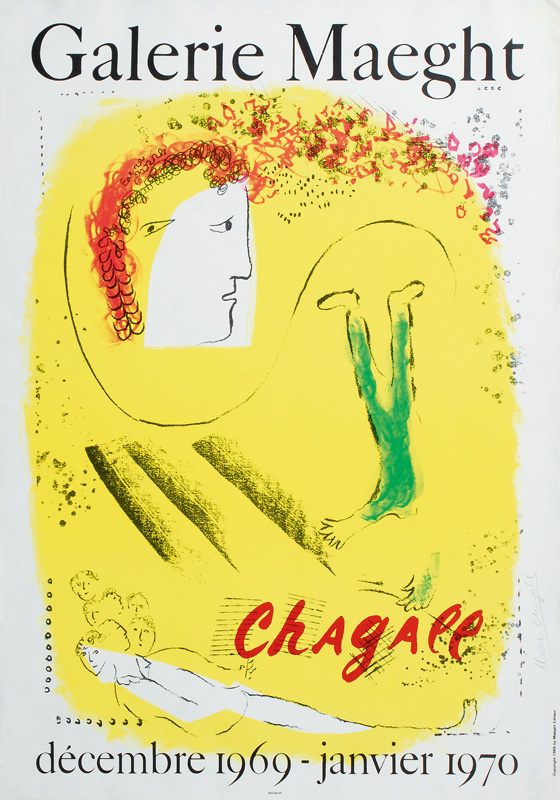 Ausstellungsplakat: Galerie Maeght 'Chagall' 1969/70