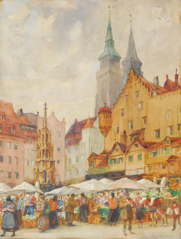 Der Hauptmarkt in Nürnberg