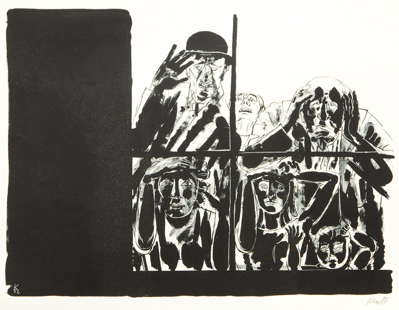4 Lithographien: Ziegen, Cezannes Tod u.a.