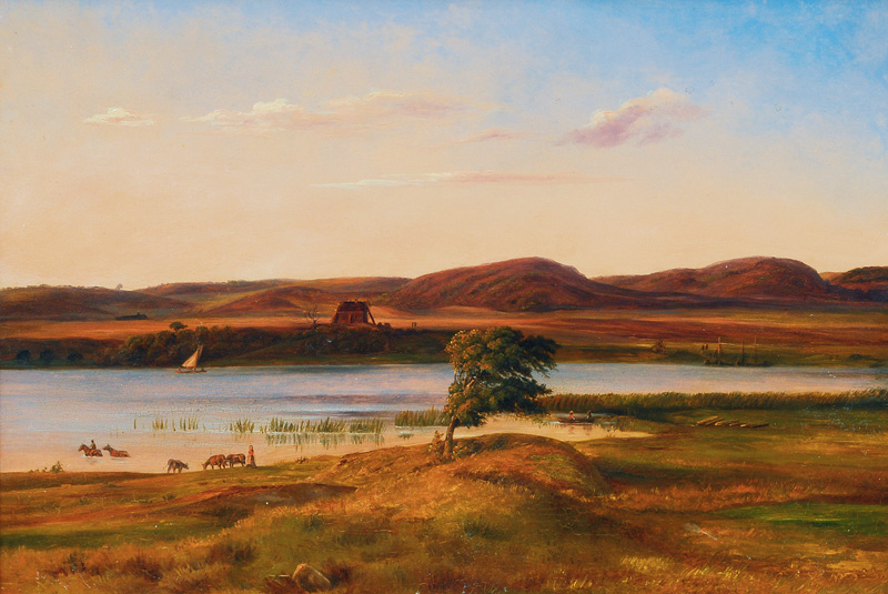 Landscape of the river Gudena near Silkeborg