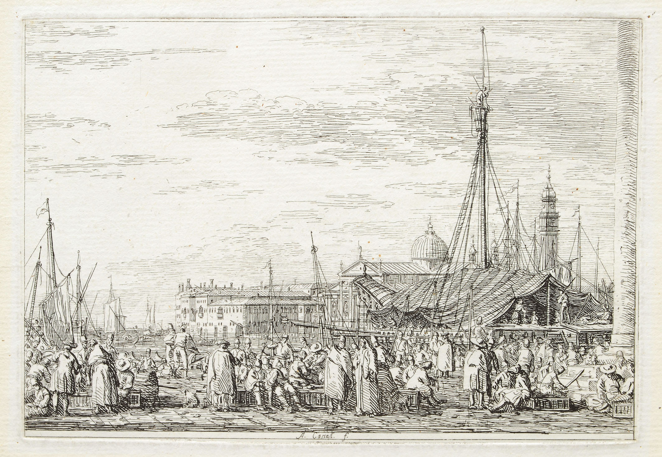 Der Markt auf dem Molo in Venedig