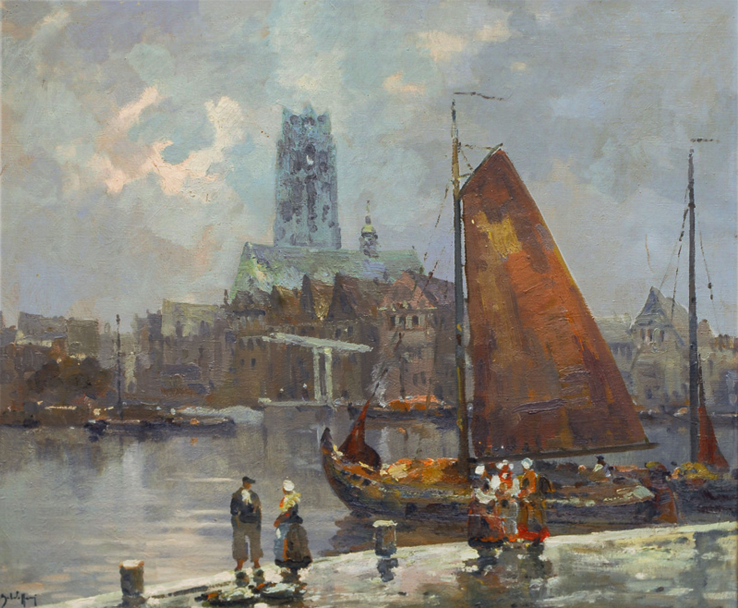 The harbour of Dordrecht