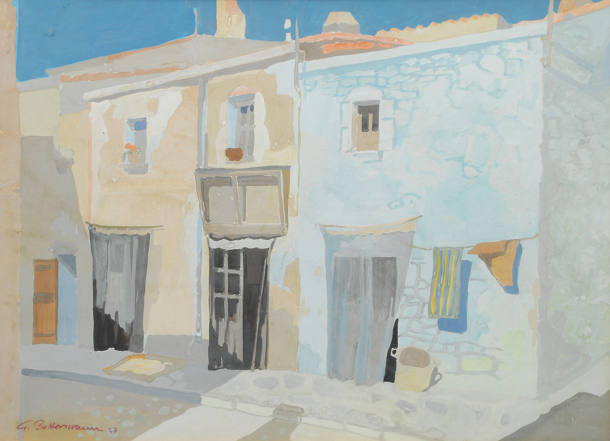 Houses in a Mediterranean town