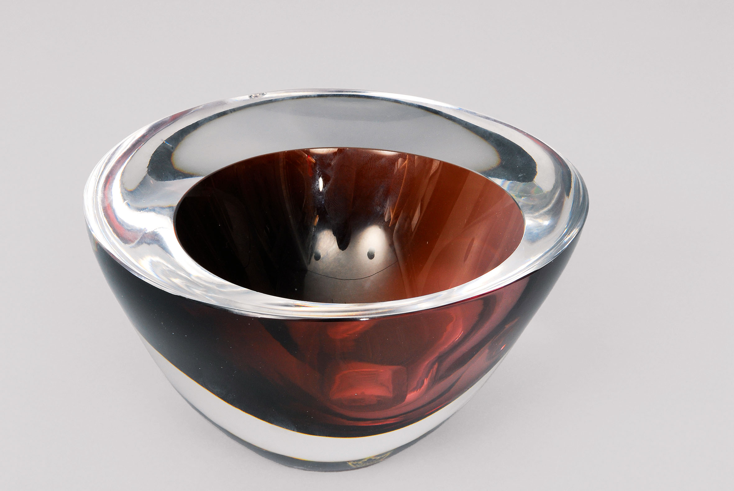 A small modern glass bowl 'opus bowl'