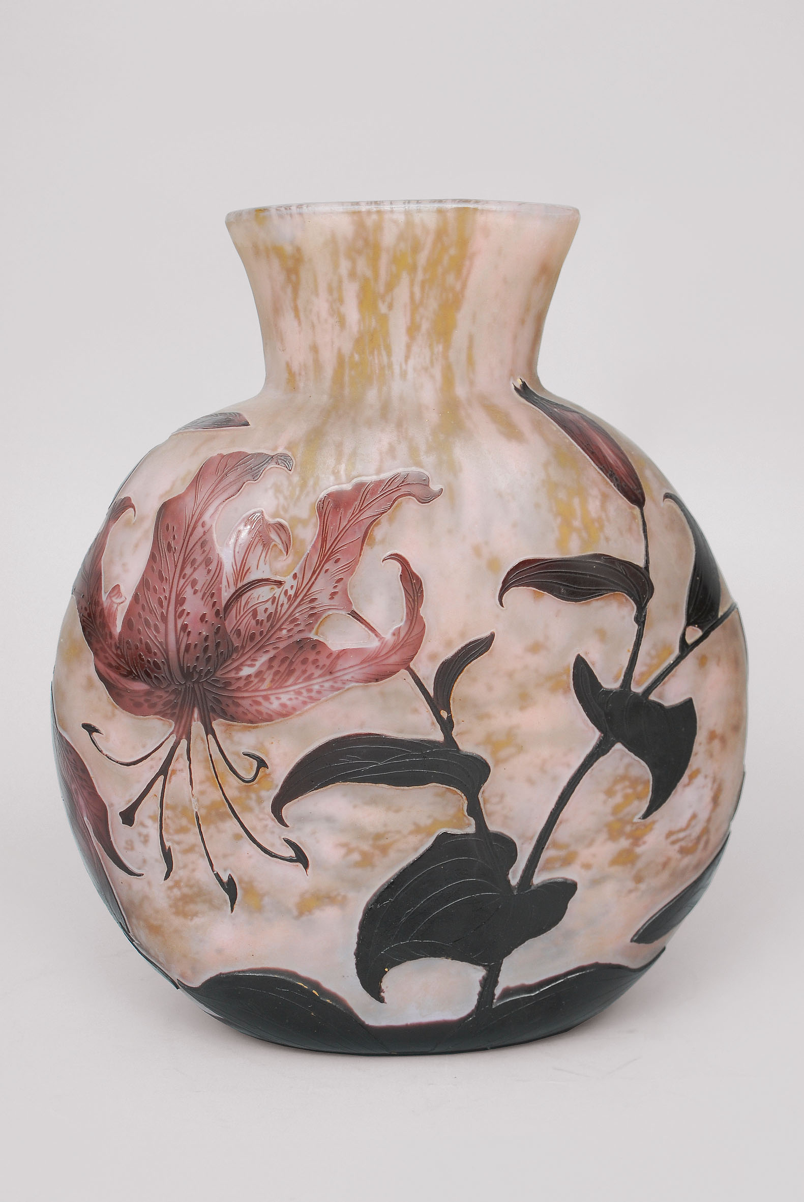 A rare big Art-Nouveau vase 'tiger lilly' - image 2