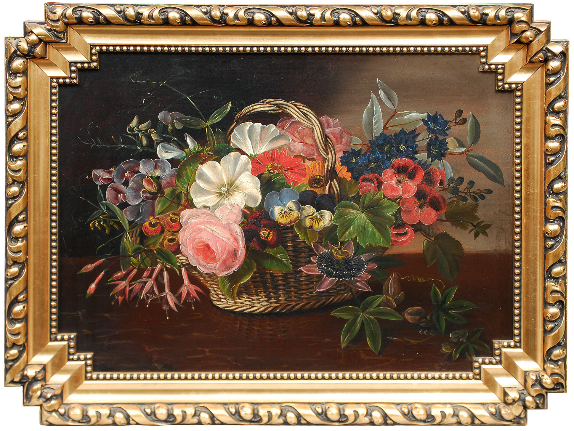 Basket with flowers