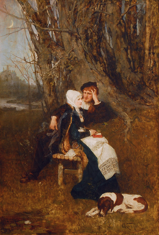 Young Couple in the Moonlight
