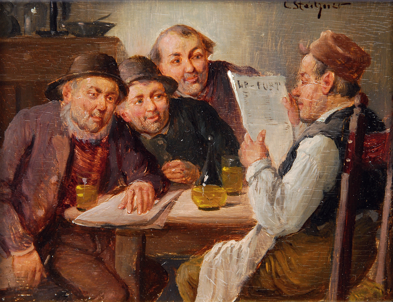Carl Siegfried Stoitzner - Politicians in the Inn Politicians in the Inn