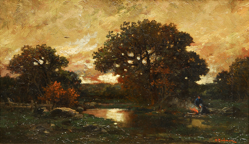 Evening scene at a mere