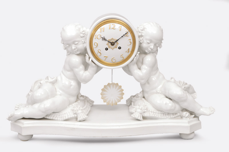 A rare Art Nouveau 'Putti' clock