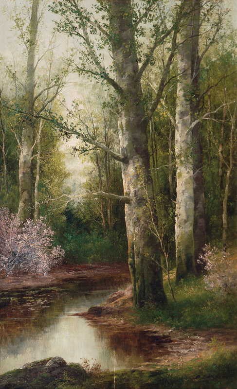 Paar Gemälde 'Waldlandschaften'