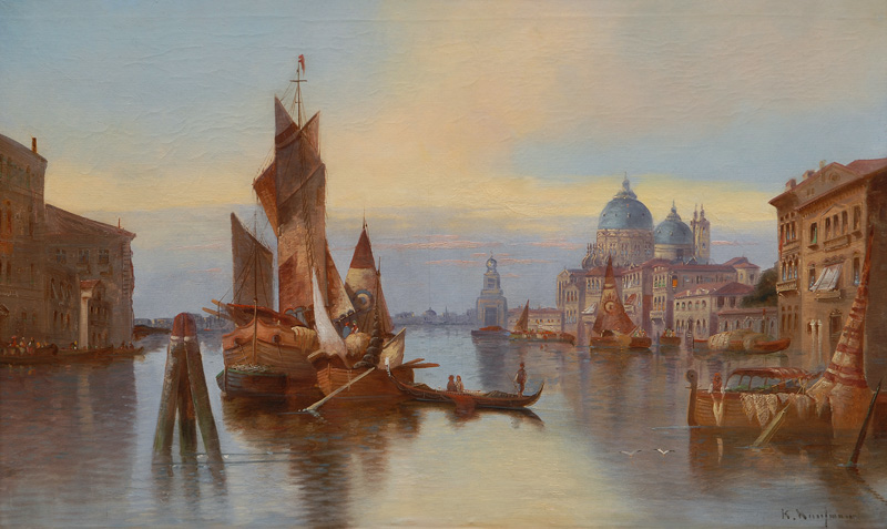 Venice: View of the Canale Grande on Santa Maria della Salute