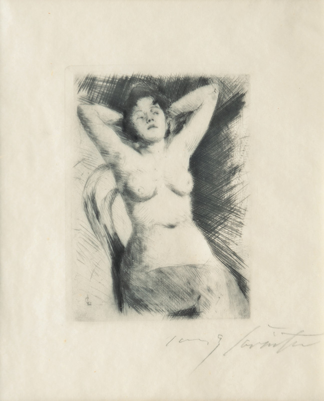 Female Nude on a Chair