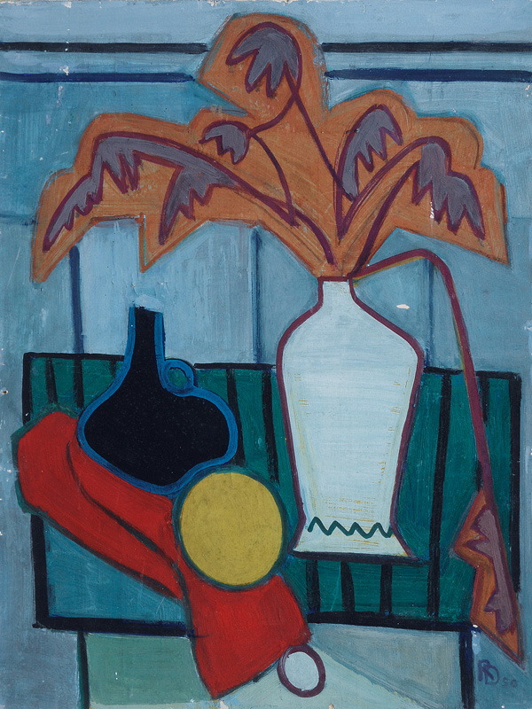 Still Life with Red Drapery