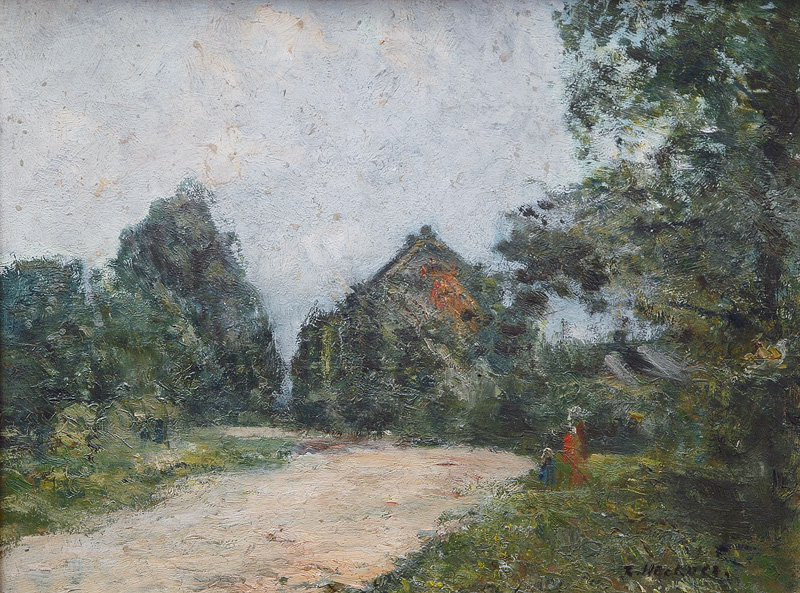 Rudolf Höckner - Mother and child taking a walk Mother and child taking a walk