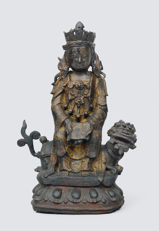 Bodhisattva "Manjushri" auf Lotusthron