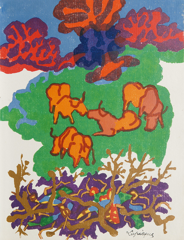 Set of 7 Lithographs in Colours - image 6