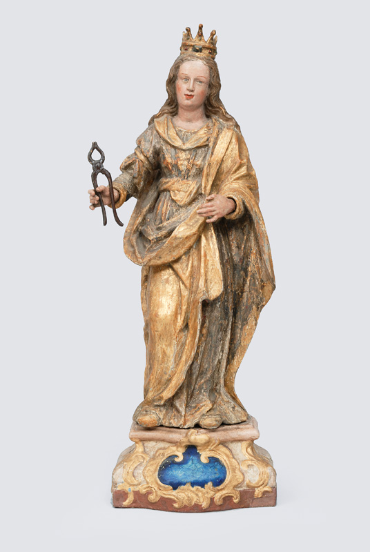 A Baroque sculpture "Saint Apollonia"