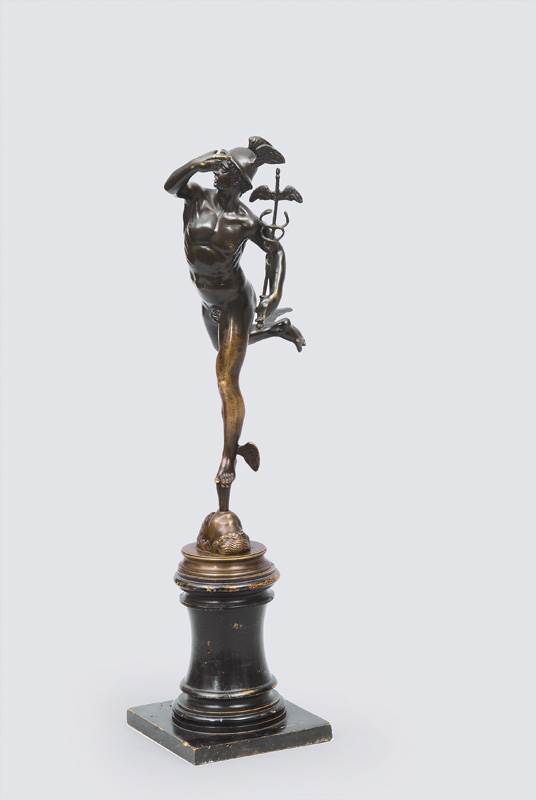 Bronze-Figur "Fliegender Merkur" nach Giambologna