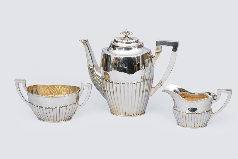 An elegant 3 part coffee service