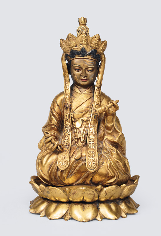 Bodhisattva "Vajrasattva" auf Lotusthron