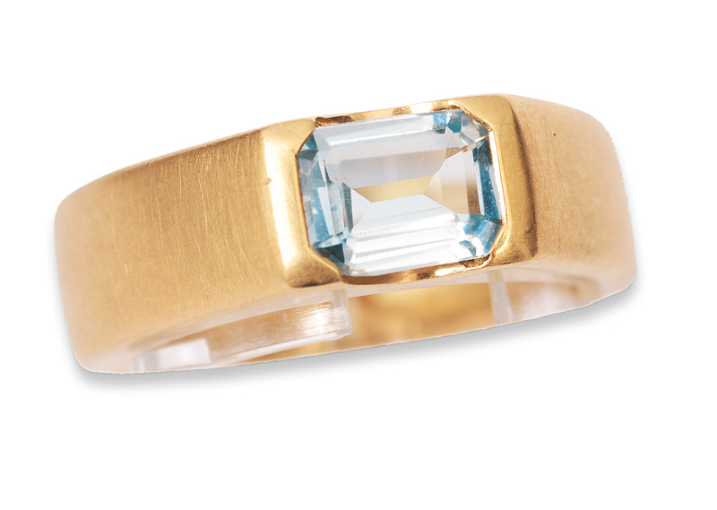 Aquamarin-Ring