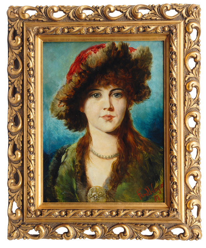 Elegant Young Lady with Furhat - image 2