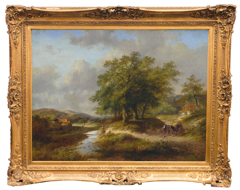 Course of a River in a Summerly Landscape - image 2