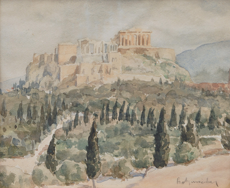 Blick auf die Akropolis
