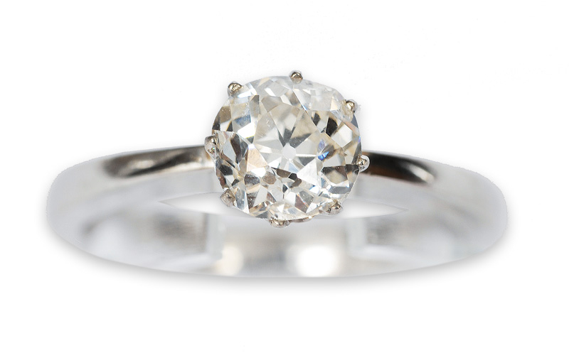 A single stone diamond ring