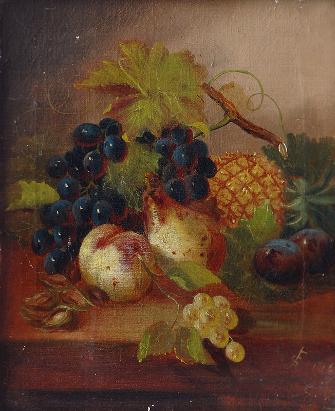 A Pair of Still Lifes with Fruit