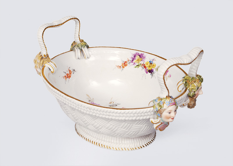 A rare season basket with flower decoration