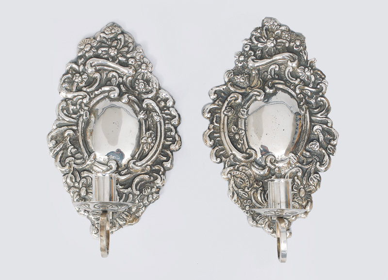 A pair of sconces