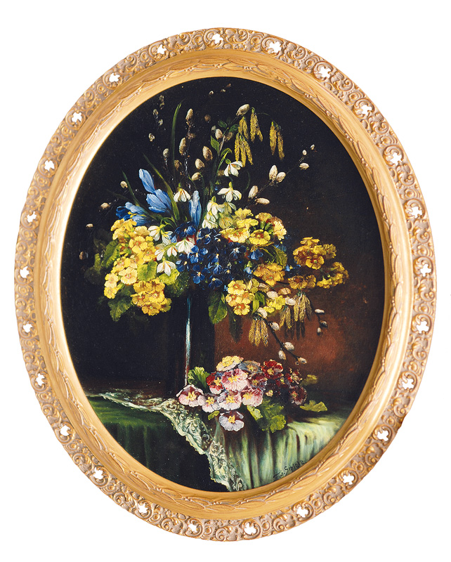 A Pair of Still Lifes with Flowers - image 2