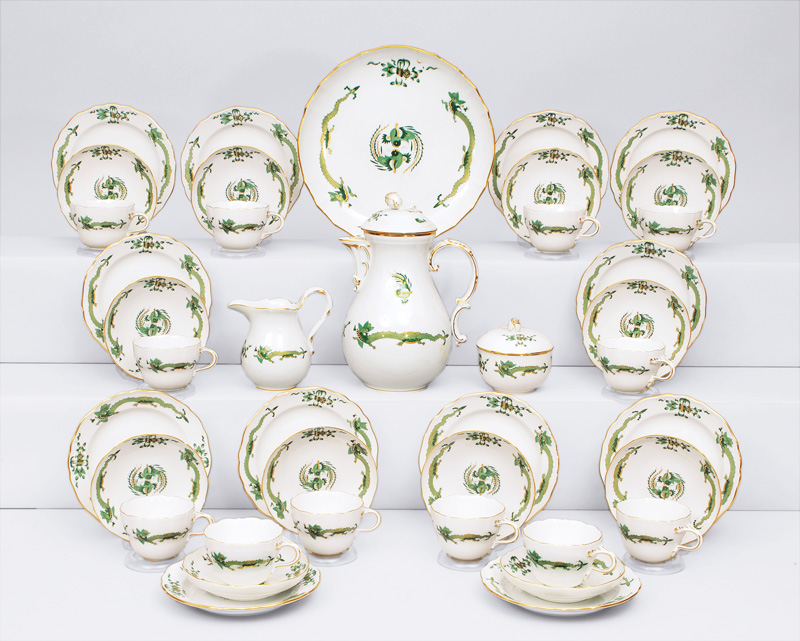 A coffee service "Grüner Drache" for 12 persons
