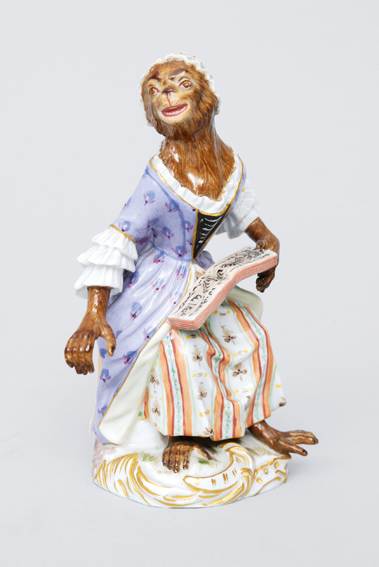 Figur "Sängerin" aus der Affenkapelle