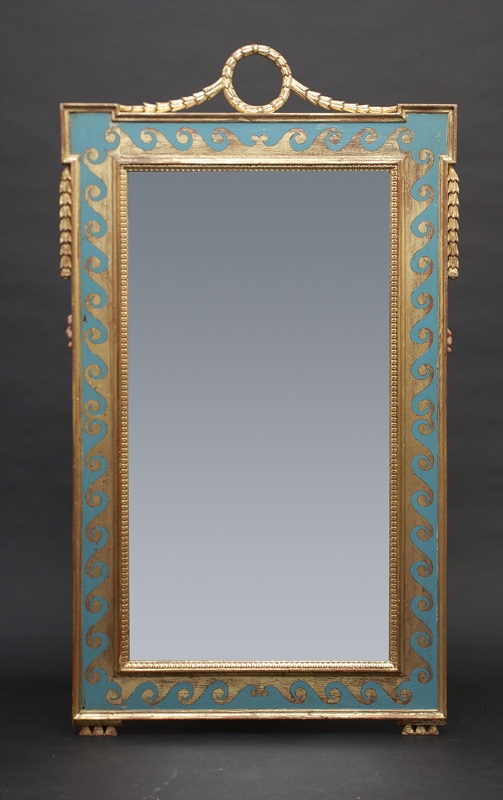 A painted console table with large mirror - image 3