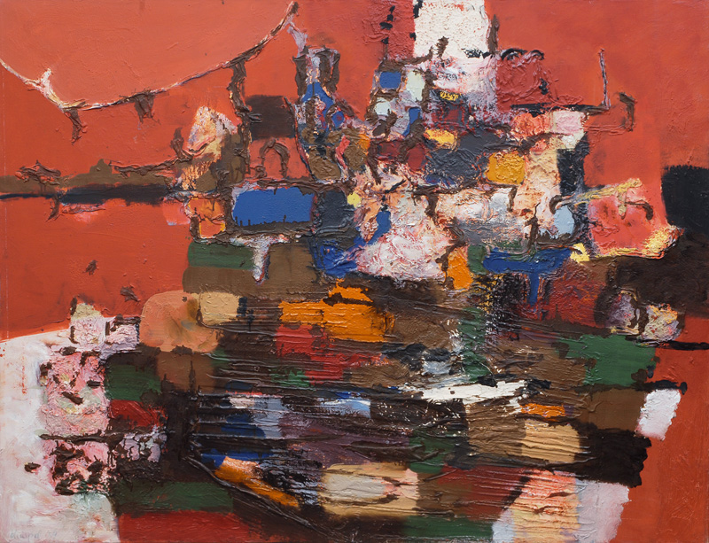 Abstract Harbour Scene