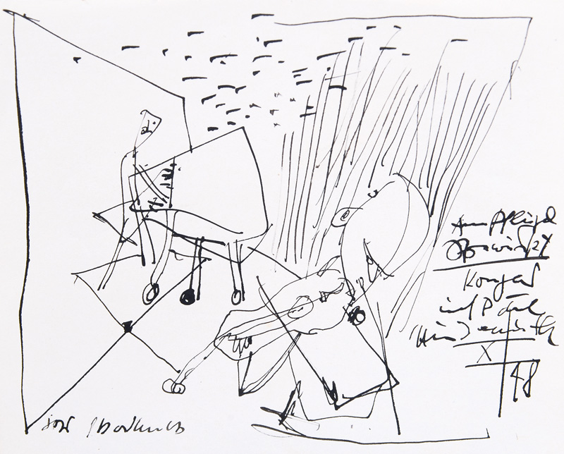 Pair of Drawings: The Concert  - In the Field - image 2