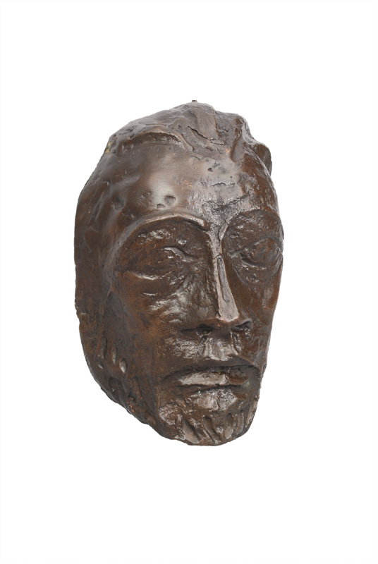 A bronze "Christus mask I."