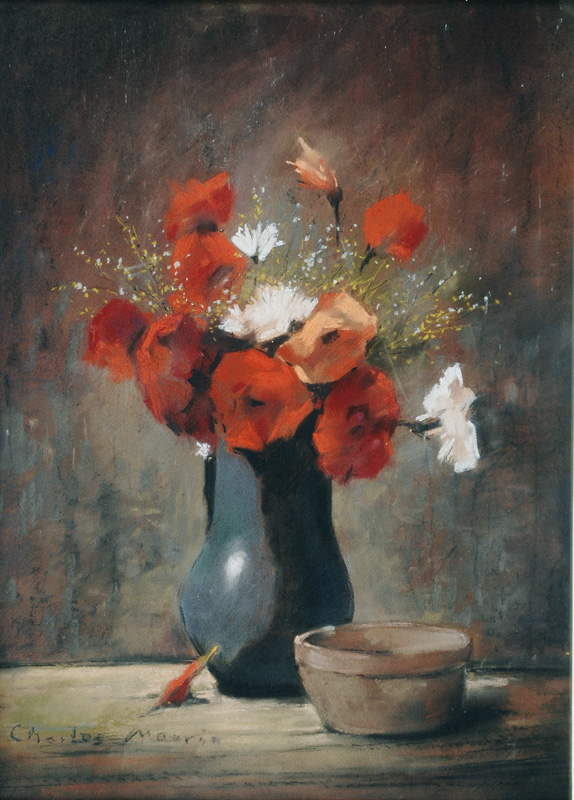Still Life with Red Poppies