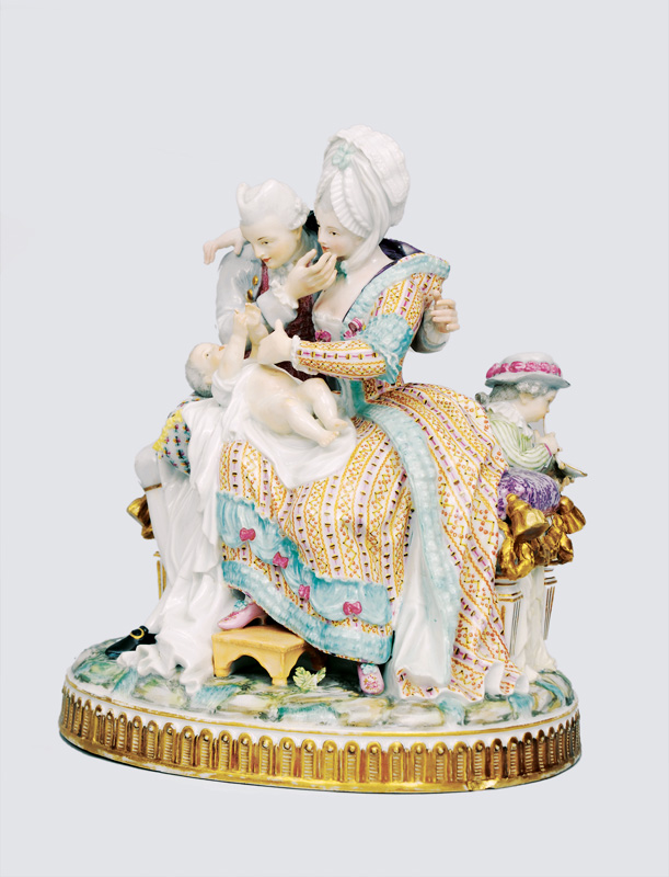 A rare figurine group "The happy family" - image 2