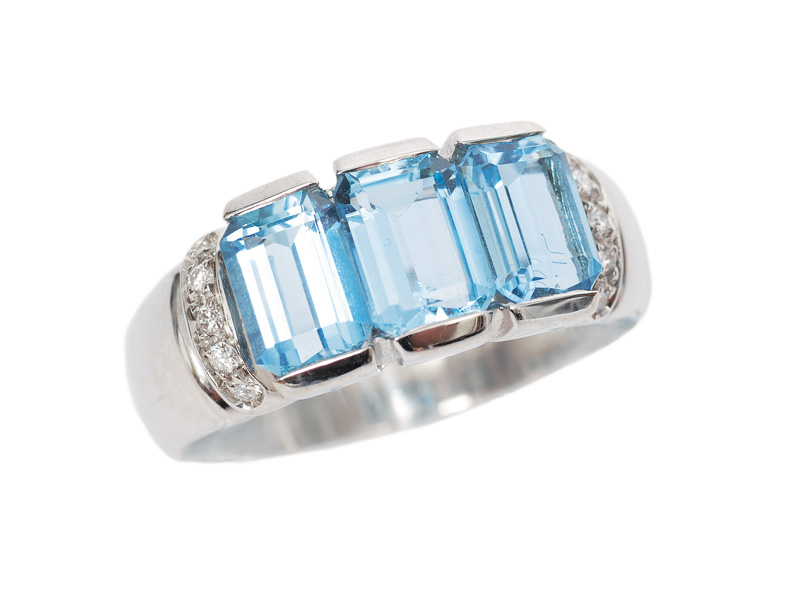 Aquamarin-Brillant-Ring