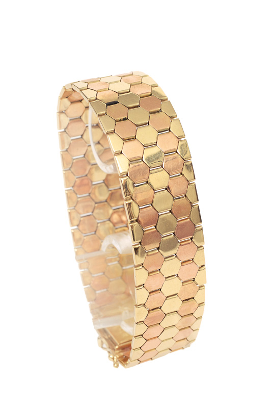 Zweifarbiges Gold-Armband