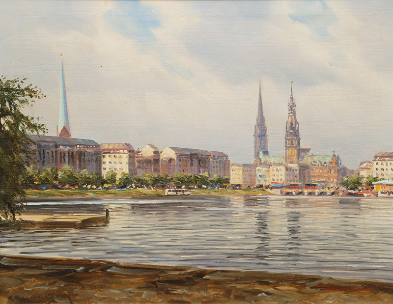 Karl Meyer-Nieting - Blick über die Binnenalster Blick über die Binnenalster