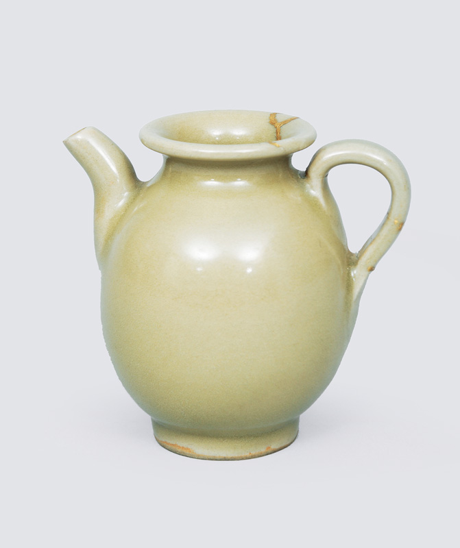 A small ewer with seladon glaze