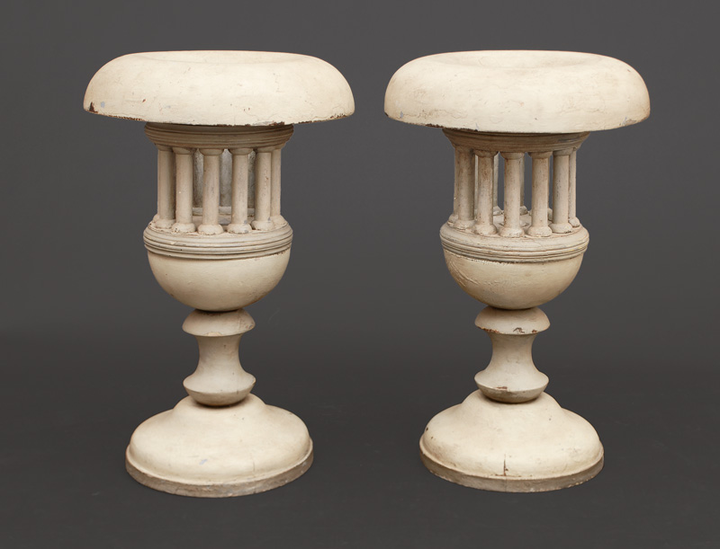 A rare pair of big, classical vases